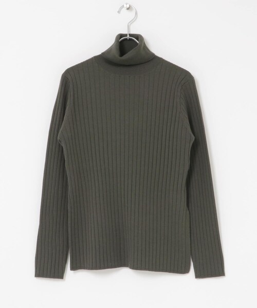 URBAN RESEARCH ROSSO（アーバンリサーチロッソ）の「エクストラファインリブタートルニット（ニット/セーター・レディース・OFF/ROYAL BLUE/OLIVE・Free）」の12枚目の写真