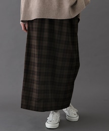 FORK&SPOON | FORK&SPOON　チェックストレートスカート(スカート)