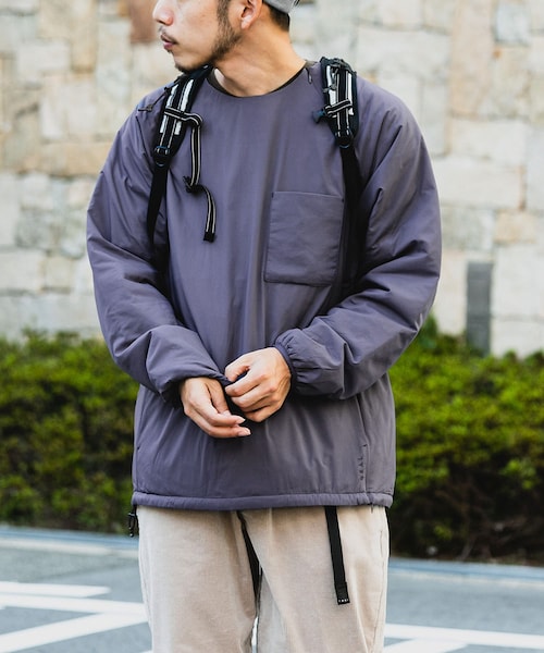 EKAL（エカル）の「レイクショアインサレーションプルオーバー（その他トップス・メンズ・T GREY/N GREY・M/L）」の3枚目の写真