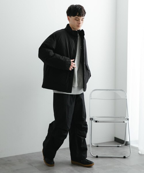 SENSE OF PLACE by URBAN RESEARCH（センスオブプレイスバイアーバンリサーチ）の「バルーンパデッドブルゾン（テーラードジャケット・メンズ・BLACK/NAVY/YELLOW・M/L）」の5枚目の写真