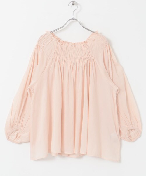 URBAN RESEARCH ROSSO（アーバンリサーチロッソ）の「TORRAZZO DONNA　インドコットンランダムタックブラウス（シャツ/ブラウス・レディース・BROWN/L.PINK/BLACK・FREE）」の3枚目の写真