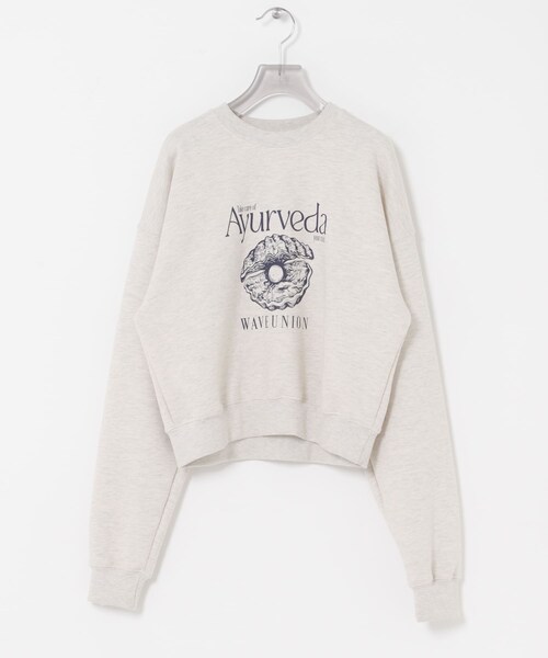 URBAN RESEARCH(アーバンリサーチ)の「『別注』WAVEUNION×URBAN RESEARCH SWEAT SHIRTS(スウェット・レディース・H GRAY/OATMEAL/NAVY・One)」の18枚目の写真