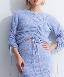 TTOL | クロップドドロストニットトップス(ニット/セーター)