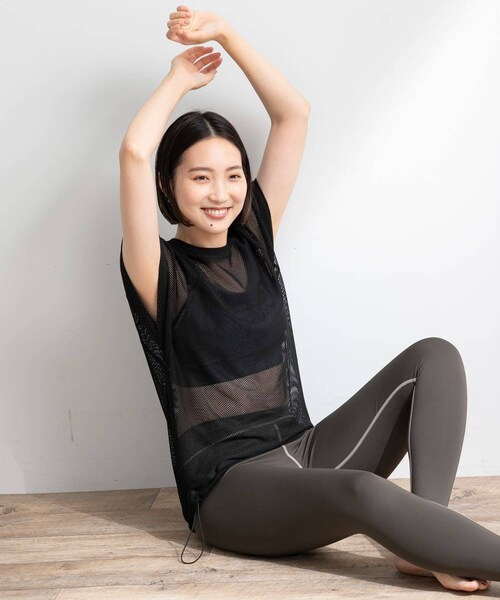 URBAN RESEARCH Sonny Label（アーバンリサーチサニーレーベル）の「SLAB Mesh Raglan Pullover（その他トップス・レディース・オフ/ブラック・FREE）」の10枚目の写真