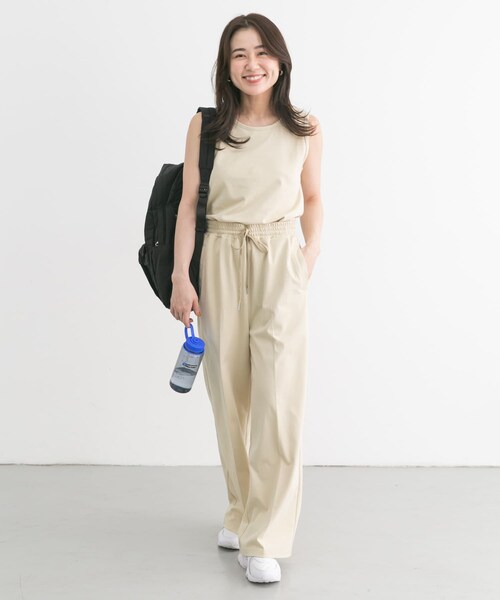 URBAN RESEARCH Sonny Label（アーバンリサーチサニーレーベル）の「SLAB　comfort tanktop（タンクトップ・レディース・クリーム/ブラック・FREE）」の8枚目の写真