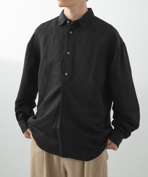 ITEMS URBANRESEARCH(アイテムズ アーバンリサーチ)の「Linen Blend Pullover Shirts(シャツ/ブラウス・メンズ・NVY/BRN/BLK・M/L)」の18枚目の写真