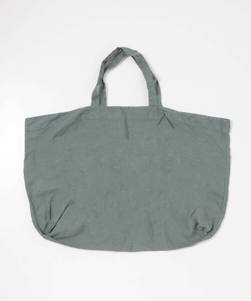 かぐれ（カグレ）の「リネンビッグトートバッグ（トートバッグ・レディース・SMOKE PINK/BEIGE/BLUE GREEN/CHARCOAL/YELLOW KHK・FREE）」の15枚目の写真