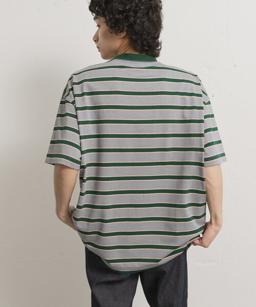 THE GOODLAND MARKET（ザグッドランドマーケット）の「KEIMEN　Strata T-shirts（Tシャツ/カットソー・メンズ・Gray/Blue/Pink・M/L/XL）」の8枚目の写真