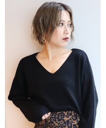 MURUA | モダンVネックニット(ニット/セーター)