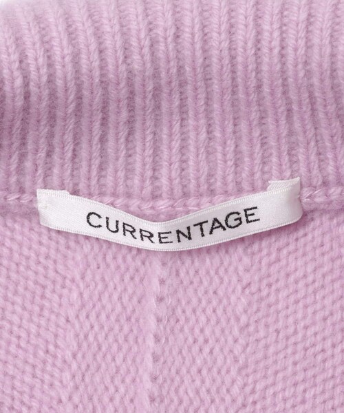 URBAN RESEARCH（アーバンリサーチ）の「CURRENTAGE　ジップアップブルゾン（ニット/セーター・レディース・PURPLE/RED・Free）」の7枚目の写真