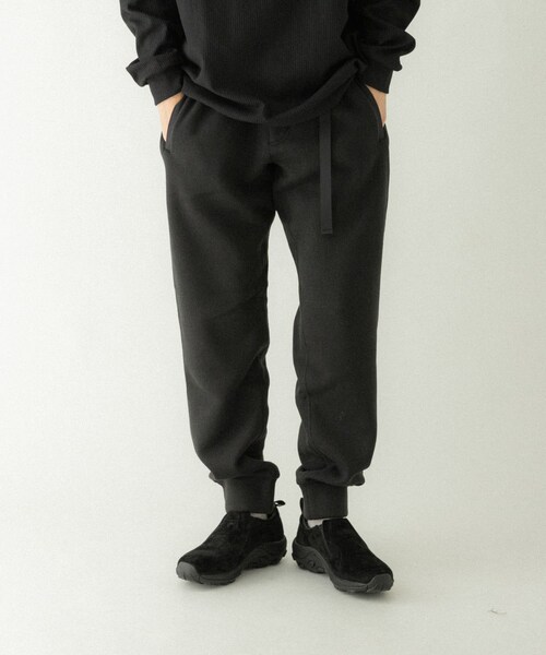 EKAL（エカル）の「NANGA　ポーラテックフリースジョガーパンツ（スウェットパンツ・メンズ・BLK/GRY・M/L）」の4枚目の写真