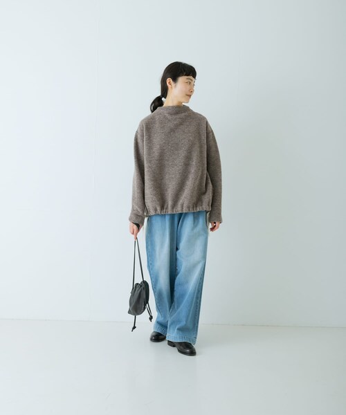 かぐれ（カグレ）の「ウールループボトルネックプルオーバー（その他トップス・レディース・IVORY/MOCHA/NAVY・Free）」の21枚目の写真