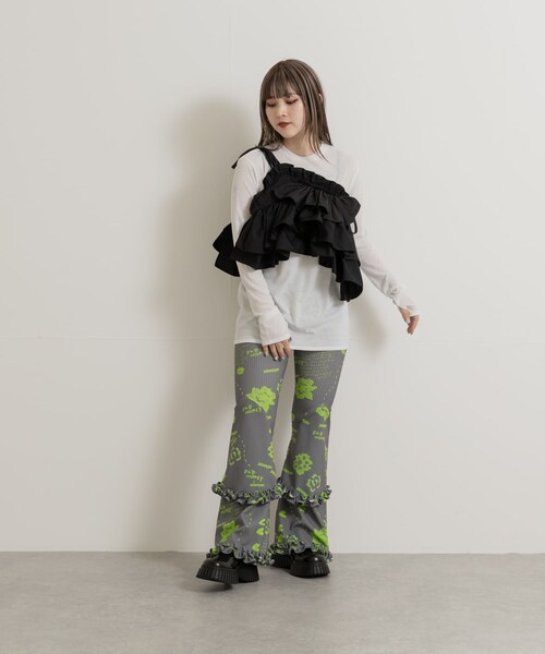 THE GOODLAND MARKET（ザグッドランドマーケット）の「old honey　50℃ pants（その他パンツ・レディース・white/gray・one）」の16枚目の写真