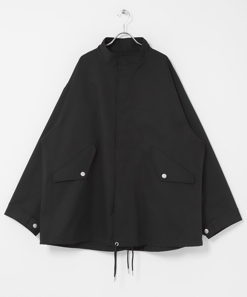 SENSE OF PLACE by URBAN RESEARCH（センスオブプレイスバイアーバンリサーチ）の「『撥水/防花粉』SKINProof ミリタリージャケット（ミリタリージャケット・レディース・BLACK/IVORY・One）」の8枚目の写真