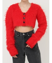 EVRIS | シャギークロップドニットトップス(ニット/セーター)