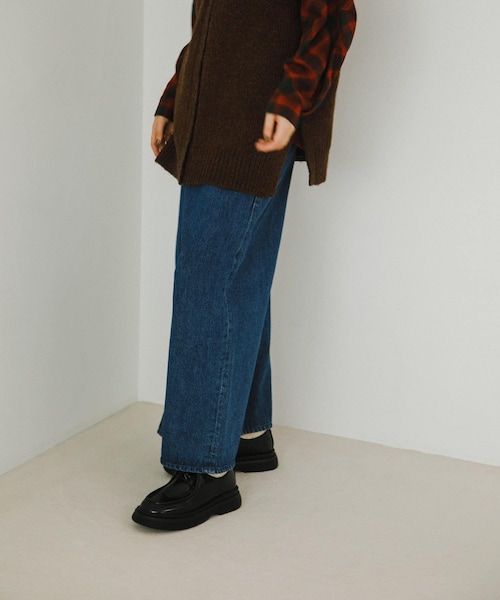 EKAL(エカル)の「バギータックデニム(デニムパンツ・レディース・O.W/USED・one/S/M)」の2枚目の写真