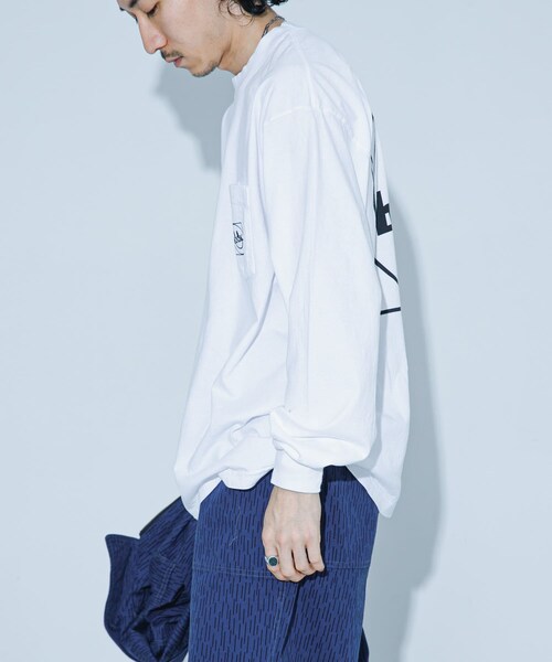 URBAN RESEARCH（アーバンリサーチ）の「LQQK Studio　SMILEY LOGO POCKET TEE（Tシャツ/カットソー・メンズ・WHITE・M/L/XL）」の5枚目の写真