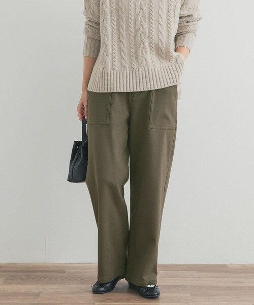URBAN RESEARCH DOORS(アーバンリサーチドアーズ)の「裏起毛ベイカーイージーパンツ(その他パンツ・レディース・OFF/KHAKI・S/M)」の14枚目の写真