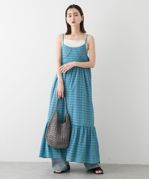 SENSE OF PLACE by URBAN RESEARCH（センスオブプレイスバイアーバンリサーチ）の「メタリックヤーンバッグ（ハンドバッグ・レディース・SILVER/CHARCOAL/MIX/RED・one）」の12枚目の写真