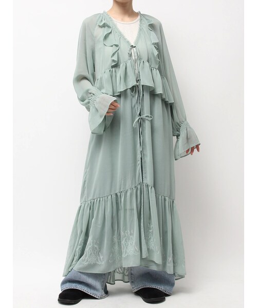 Ungrid（アングリッド）の「フリルデザインエンブロイダリーワンピース