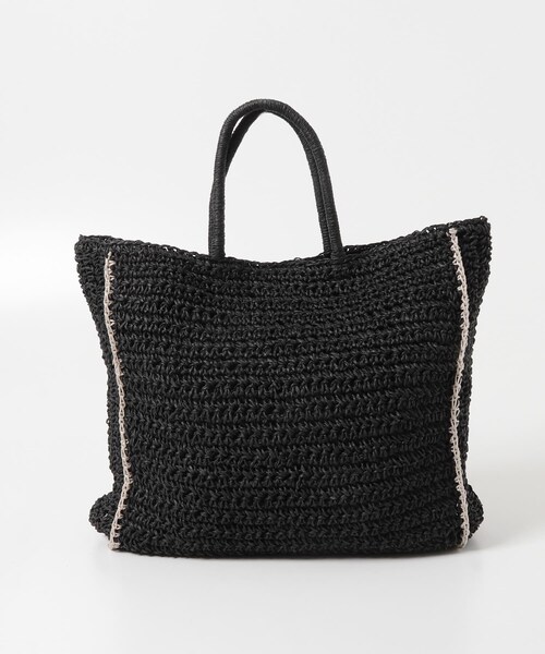URBAN RESEARCH DOORS（アーバンリサーチドアーズ）の「ペーパートートバッグ（トートバッグ・レディース・BEIGE/BLACK・One）」の5枚目の写真