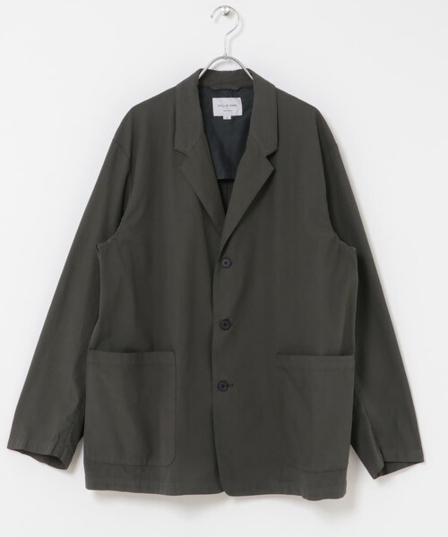 URBAN RESEARCH DOORS(アーバンリサーチドアーズ)の「STILL BY HAND GARMENT-DYE 3B JACKET(テーラードジャケット・メンズ・DARK OLIVE/SMOKE GRY/INK BLACK・46/48)」の16枚目の写真
