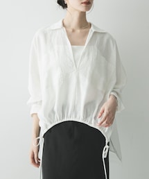 URBAN RESEARCH | ラミーレーヨンギャザーヘムシャツ(シャツ/ブラウス)