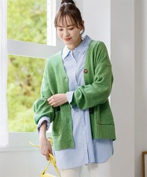 nissen | 大きいサイズゆるシルエットカノコ編カーディガン(カーディガン/ボレロ)