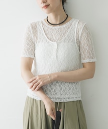 URBAN RESEARCH | ストレッチレースコンパクトTシャツ(Tシャツ/カットソー)