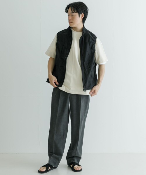 URBAN RESEARCH(アーバンリサーチ)の「『UR TECH』ナイロンベスト(テーラードジャケット・メンズ・BLACK/BLUE/GRAY・M/L)」の7枚目の写真