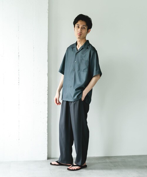 URBAN RESEARCH DOORS(アーバンリサーチドアーズ)の「セオアルファアプリントオープンカラーシャツ(シャツ/ブラウス・メンズ・CHARCOAL/BLUE・M/L)」の11枚目の写真
