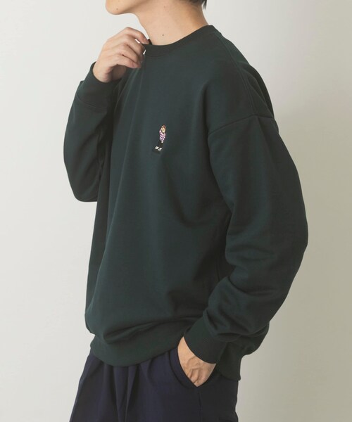 ITEMS URBANRESEARCH（アイテムズ アーバンリサーチ）の「TeddyBear ワンポイント スウェット（スウェット・メンズ・OML/BGD/GRN/NVY・M/L）」の16枚目の写真