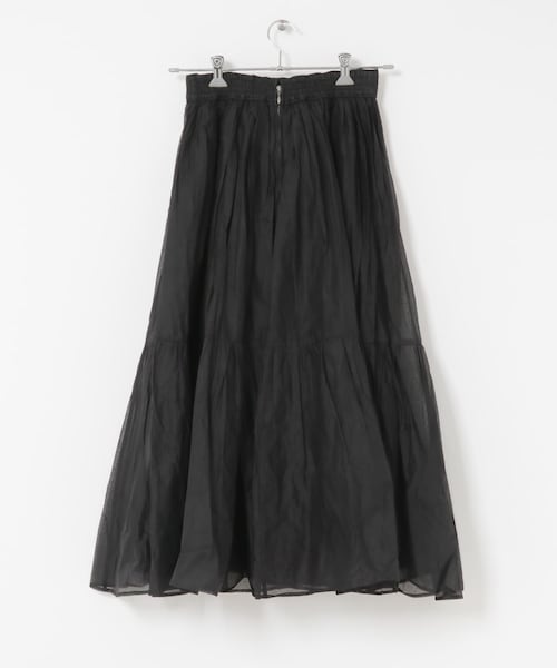 URBAN RESEARCH ROSSO（アーバンリサーチロッソ）の「MARILYN MOON　sheer cotton gather skirt（スカート・レディース・BLACK/GRAY・FREE）」の8枚目の写真