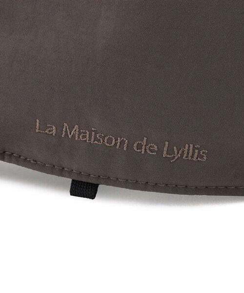 ADAM ET ROPE'（アダムエロペ）の「【La Maison de Lyllis for ADAM ET ROPE'】別注UV MOUNTAIN CAP（キャップ・レディース・ブラック/チャコール/ワイン系・F）」の13枚目の写真