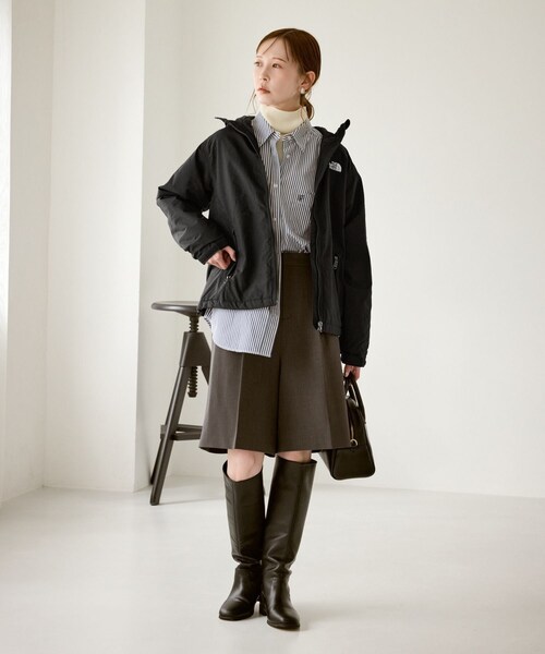 ROPE' PICNIC（ロペピクニック）の「【THE NORTH FACE/ザ・ノース・フェイス】Compact Nomad Jacket（ブルゾン・レディース・ブラック/ベージュ系・M）」の5枚目の写真