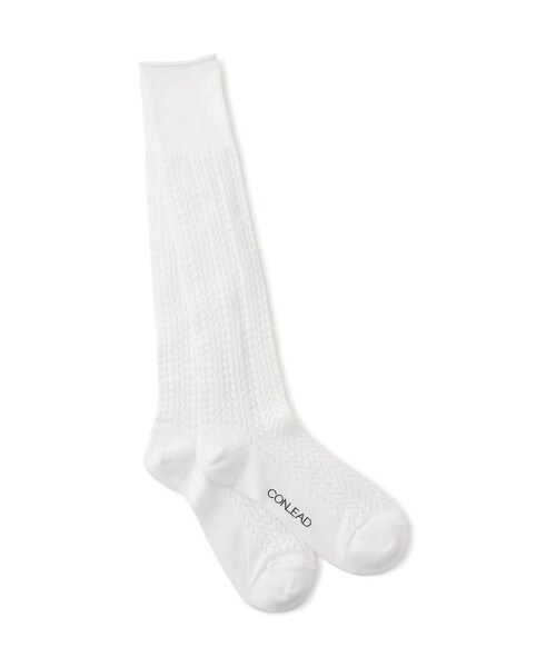 ADAM ET ROPE'（アダムエロペ）の「【CONLEAD（コンリード）】Lace Long（ソックス/靴下・レディース・ブラック/ホワイト/ベージュ系・F）」の10枚目の写真