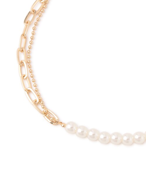 VIS（ビス）の「アソートミックスチェーンネックレス（ネックレス・レディース・ゴールド/シルバー・F）」の16枚目の写真