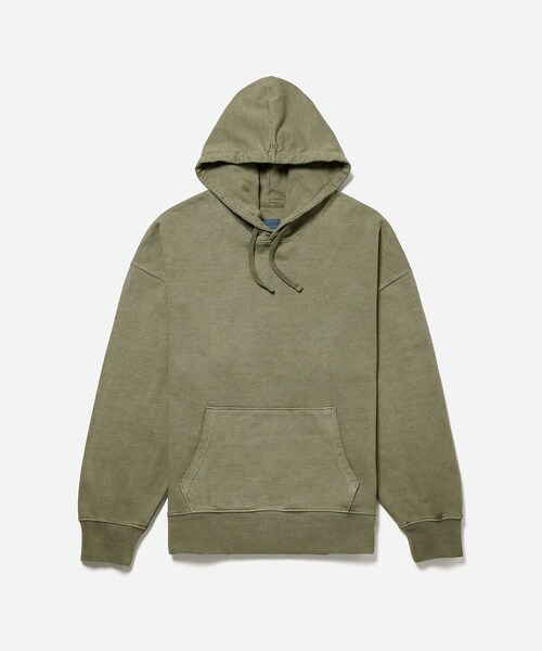 Saturdays NYC（サタデーズ ニューヨークシティ ）の「Warren Pigment Dyed Hoodie（スウェット・レディース・ブラック/オリーブ/レッド・L/M/S/XL/XS）」の15枚目の写真