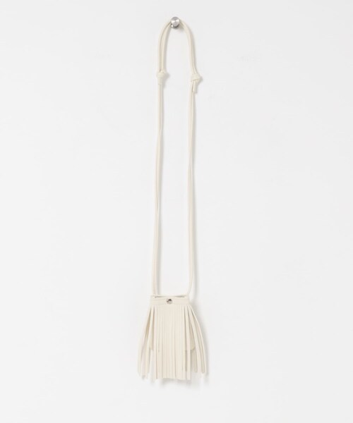 KBF（ケイビーエフ）の「フリンジマルチアクセサリー（ポーチ・レディース・BLACK/IVORY・One）」の9枚目の写真