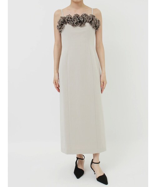 LAGUNAMOON（ラグナムーン）の「LADYコサージュキャミワンピース