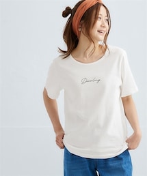 nissen | 【綿１００％】プリントTシャツ（接触冷感・UVカット）（選べる柄）(Tシャツ/カットソー)