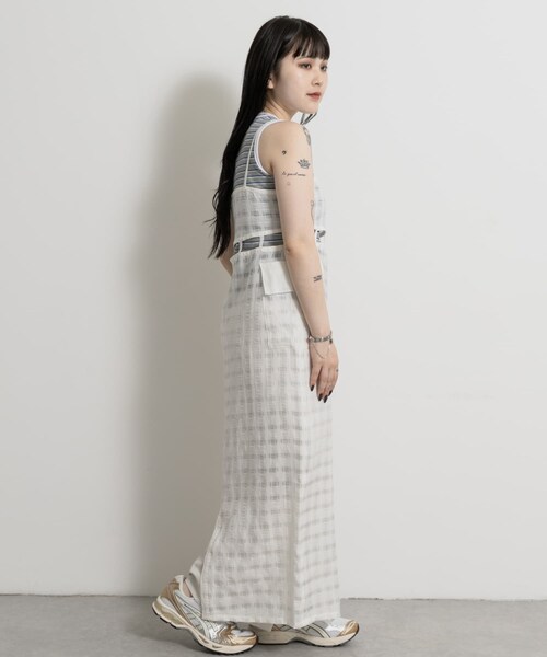 THE GOODLAND MARKET（ザグッドランドマーケット）の「&her　Layered Lace Onepiece（ワンピース・レディース・WHITE/BLACK・FREE）」の6枚目の写真