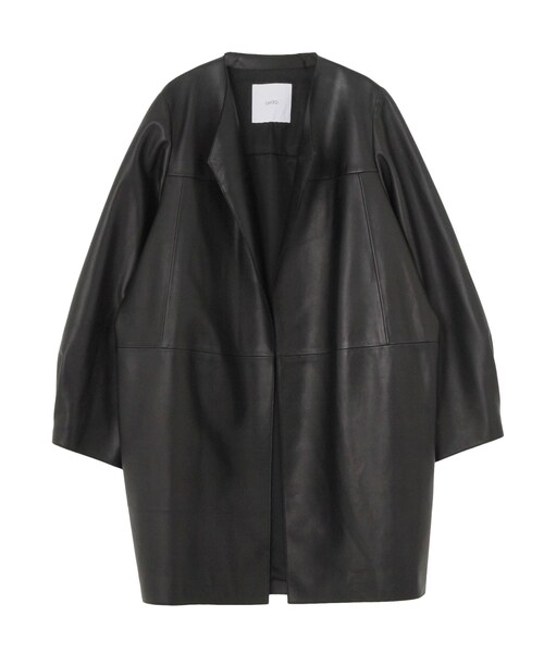 UN3D.(アンスリード)の「LAMB LEATHER COCOON COAT(その他アウター・レディース・ブラック・36/38)」の3枚目の写真