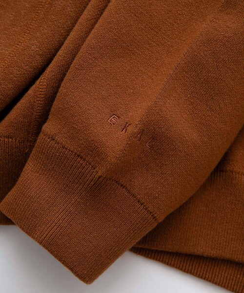 EKAL（エカル）の「ドライニットプルオーバー（ニット/セーター・メンズ・グレージュ/ブラウン/ネイビー・M/L）」の7枚目の写真