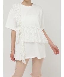 merry jenny | flowerフリルBig Tee(Tシャツ/カットソー)