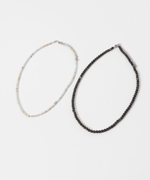 KBF（ケイビーエフ）の「天然石SETネックレス（ネックレス・レディース・BROWN SET/KHAKI SET・One）」の9枚目の写真