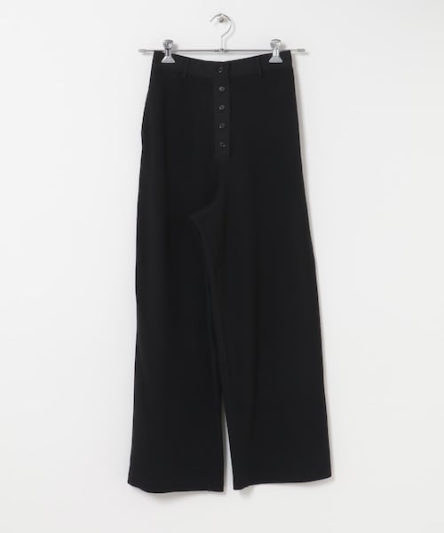 KBF（ケイビーエフ）の「ボタンフライワッフルパンツ（その他パンツ・レディース・BLACK/OATMEAL・One）」の3枚目の写真