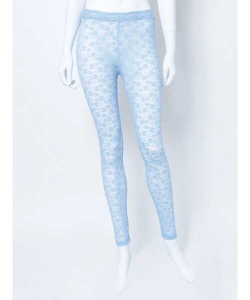 jouetie（ジュエティ）の「カラーレースレギンス（ソックス/靴下・レディース・オフホワイト/ブラック/ピンク/ブルー・M）」の11枚目の写真