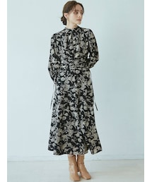 LAGUNAMOON | ウエストギャザーフラワーワンピース(ワンピース)