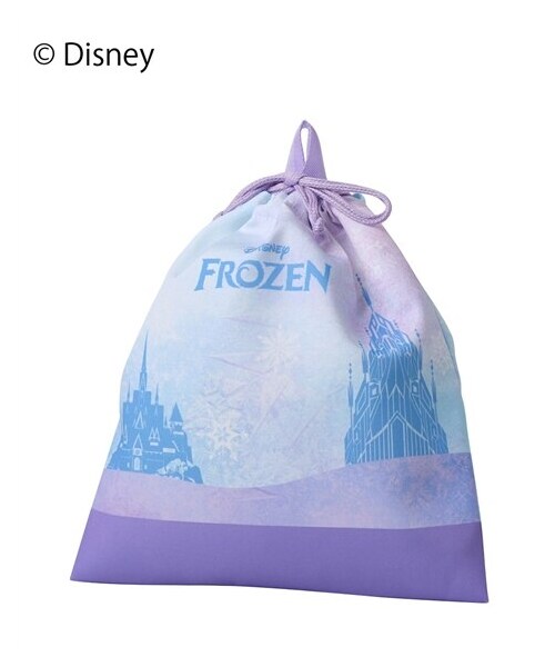 nissen（ニッセン）の「【Disney　アナと雪の女王】世界にひとつだけのキャラクターバッグが作れる♪転写シール付き　通園・通学バッグ（レッスンバッグ・シューズバッグ・巾着）（男の子 女の子 入園 入学 新学期準備）（トートバッグ・メンズ・レッスンバッグ/シューズケース/巾着・Y）」の3枚目の写真